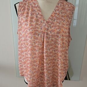 Women's Sleeveless Patterned Top